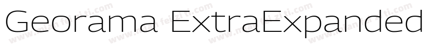 Georama ExtraExpanded SemiBold字体转换